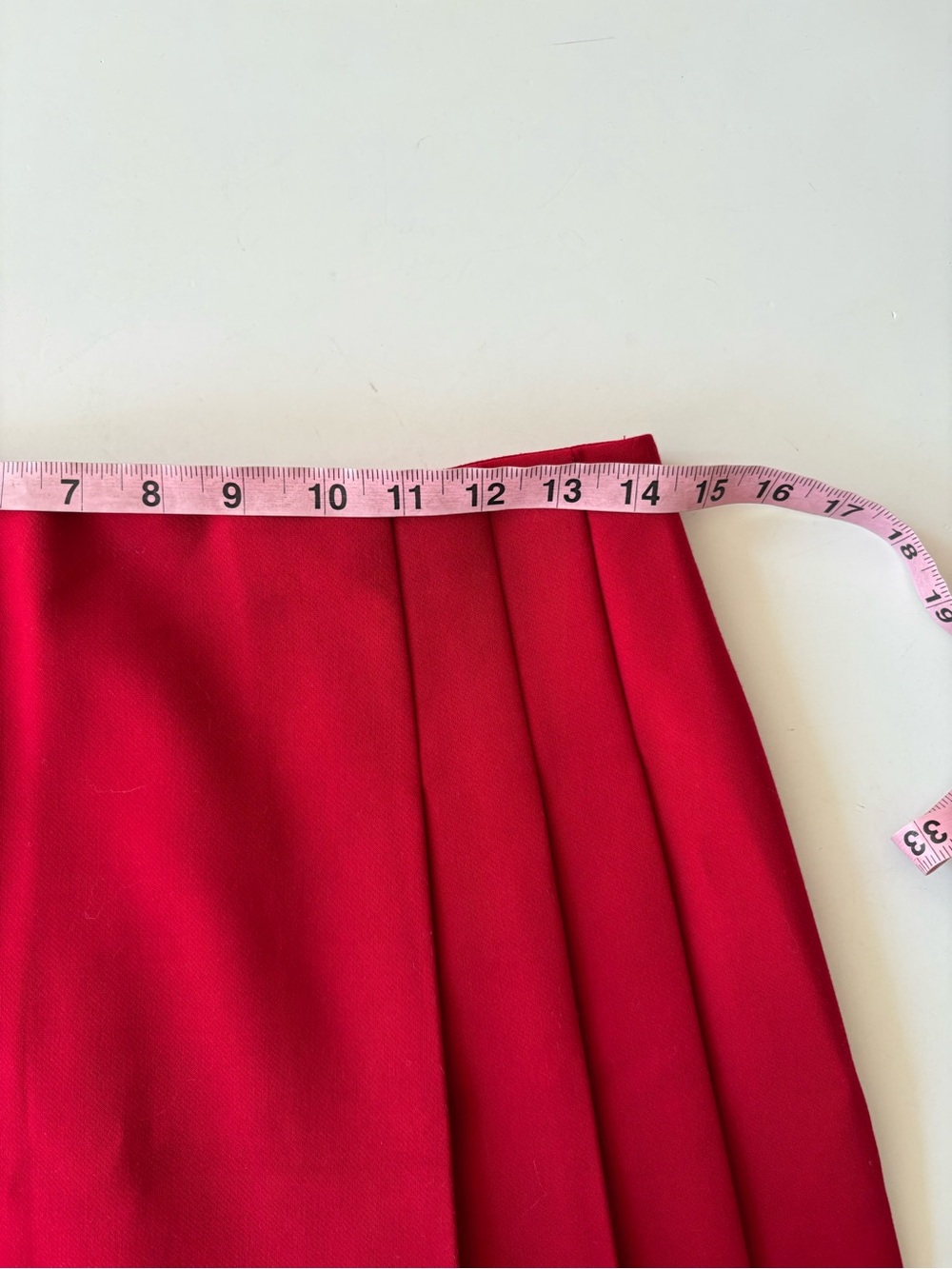 Alice + Olivia || Semira Pleated Mini Skirt in Deep Ruby Red 6 - Picture 7 of 9
